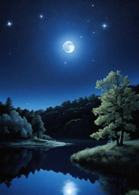 Bright Moon and Dawn dB1810