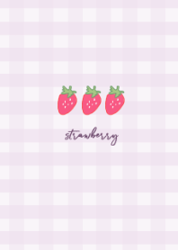 strawberry plaid -lavender-