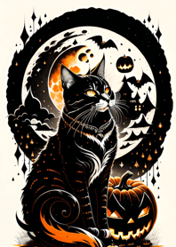 halloween cat cC4df8