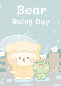 Bear on rainy dayy!