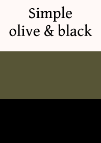 Simple olive & black.