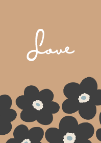 in bloom, flower c / burly wood