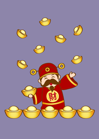 เทพเจ้าแห่งความมั่งคั่ง(สีม่วงโมรันดี)