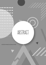 Abstract Geometric White Gray 2