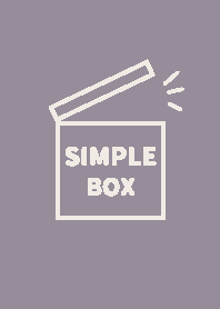 SIMPLE BOX【PURPLE GRAY】