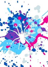 Splash paint Spider Galaxy-White