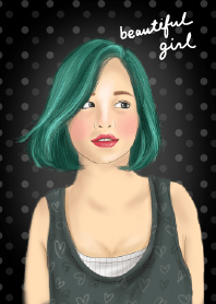 Beautiful girl say hi. 4