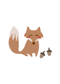 귀여운 여우 웃는 여우