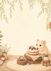 Cream Dormouse Berry Cake Willow