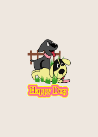 Happy Pet Dog Cartoon