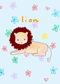 水彩アニマル ~ライオン~