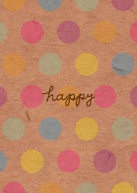Kraftpaper colorful dot12 from Japan