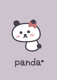 Panda*purple*Ribbon