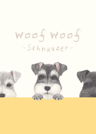 Woof Woof - Schnauzer - BEIGE/YELLOW