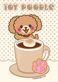 トイプードルの大人可愛い着せかえ♪