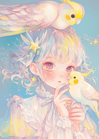 小公主&玄鳳鸚鵡の調皮❤