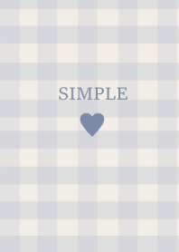 SIMPLE HEART_check kusumiblue(JP)