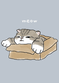 neko drawing1 / slate blue