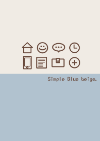 Simple Blue beige Theme!