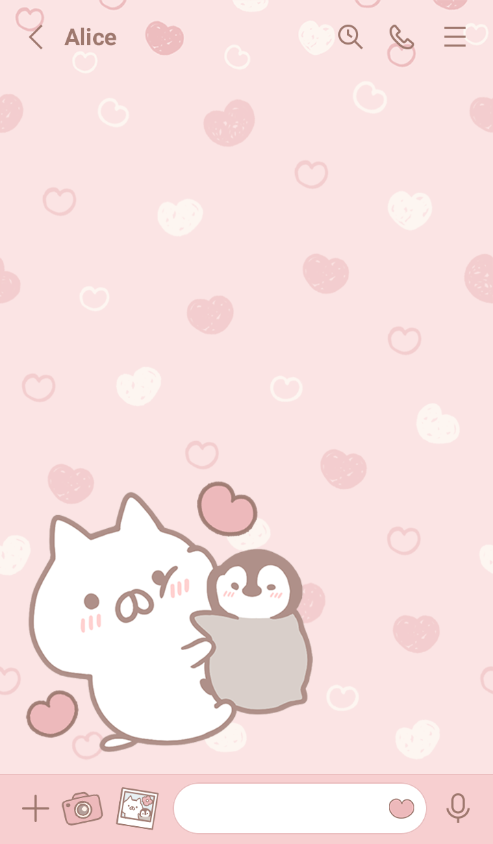 Penguin and Cat Days (Hearts)