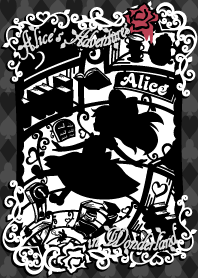 Alice Silhouette [In Wonderland] B&W -