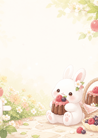 Plum White Rabbit Berry Canele