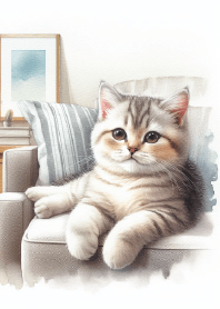 Purrfect Moments on the Sofa
