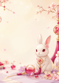 Cherry Ruby Hare Tassel Lucky