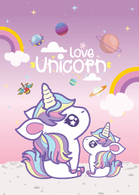 Unicorn Mini Galaxy Pink-Violet