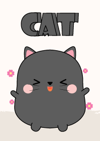 Emotions Fat Black Cat