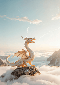 神秘的 開運ホワイトドラゴン