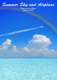 願いが叶う♥夏の海と飛行機雲2
