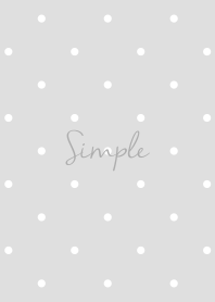 dull simple Polka dot gray