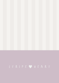 STRIPE&HEART NATURAL PURPLE