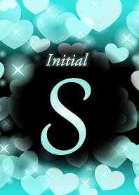S-Initial-heart- Mint&black