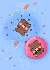 The Little Bear in The Pool