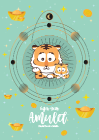 Tiger Year Amulet of Wealth.... Green