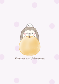 Hedgehog and Shimaenaga -pear- purple 2