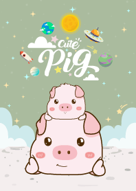 เจ้าหมูน้อยน่ารัก สีซอฟกรีน