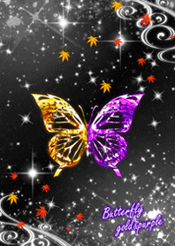 Butterfly[gold&purple]