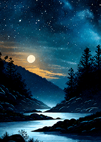 Beautiful starry night view#2529