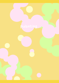 Pulsating yellow greenandpink yellowJ