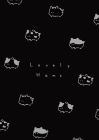 Kawaii Hamster | black gray.