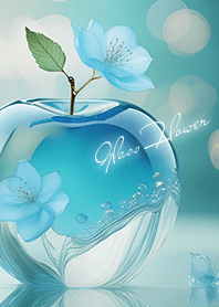 bluegreen 波と花03_1