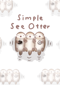simple sea otter theme.