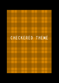 BROWN CHECKERED THEME-BLACK