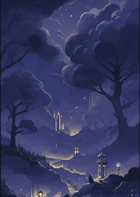 The shape of the night-background fF06