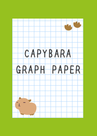 CAPYBARA GRAPH PAPER/LEAF GREEN