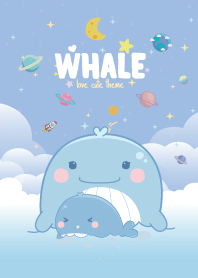 Whale Sea View Light Blue