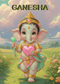 Cute Ganesha Wealth And Rich Theme